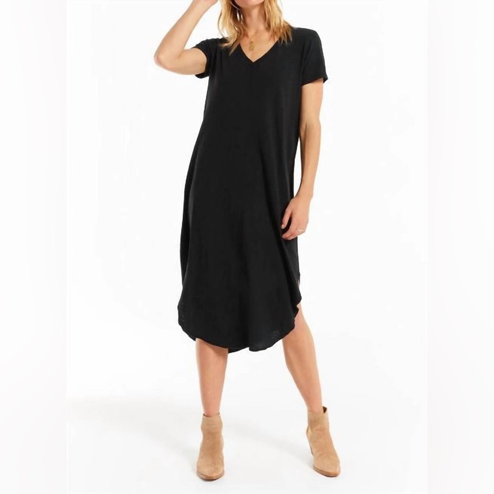 Z Supply Classic Black Midi Dress